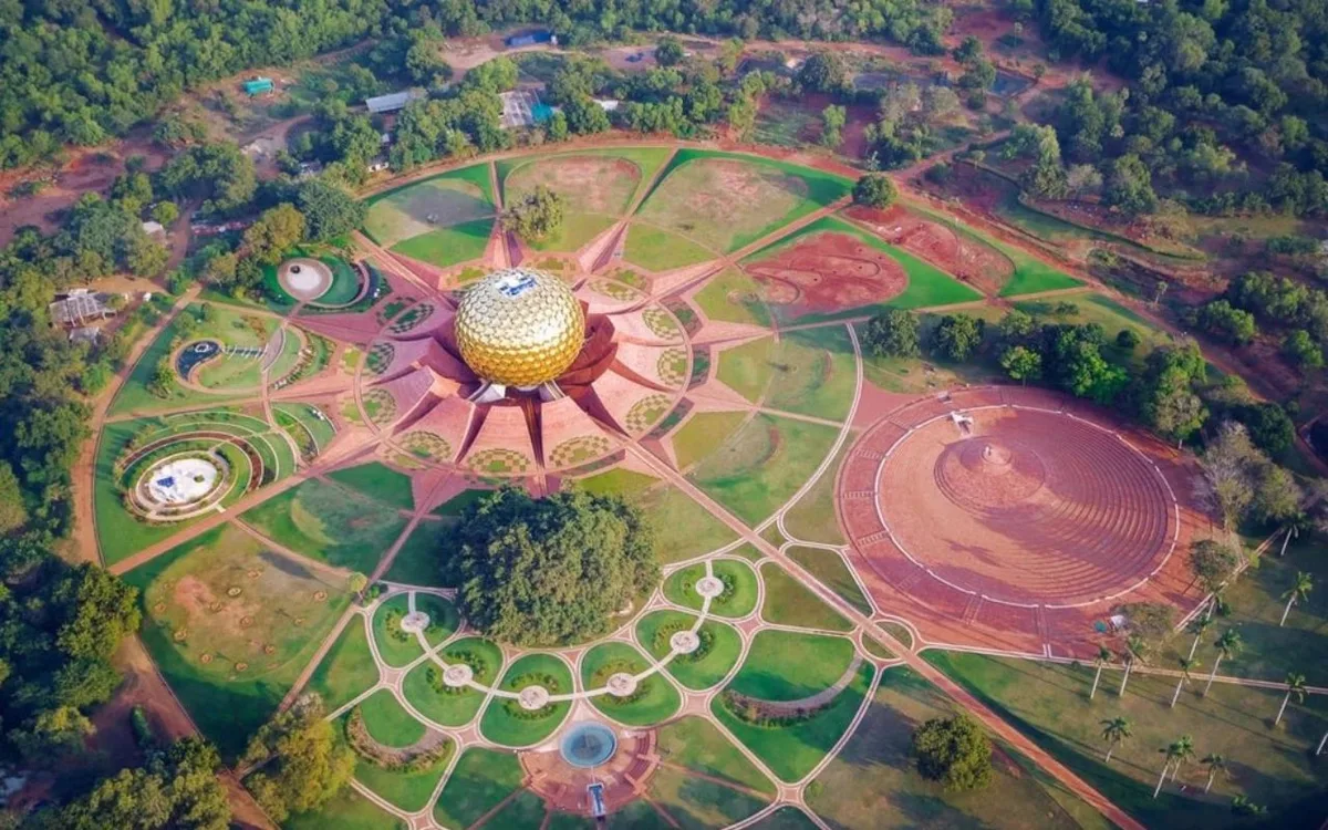 A forest road through Auroville